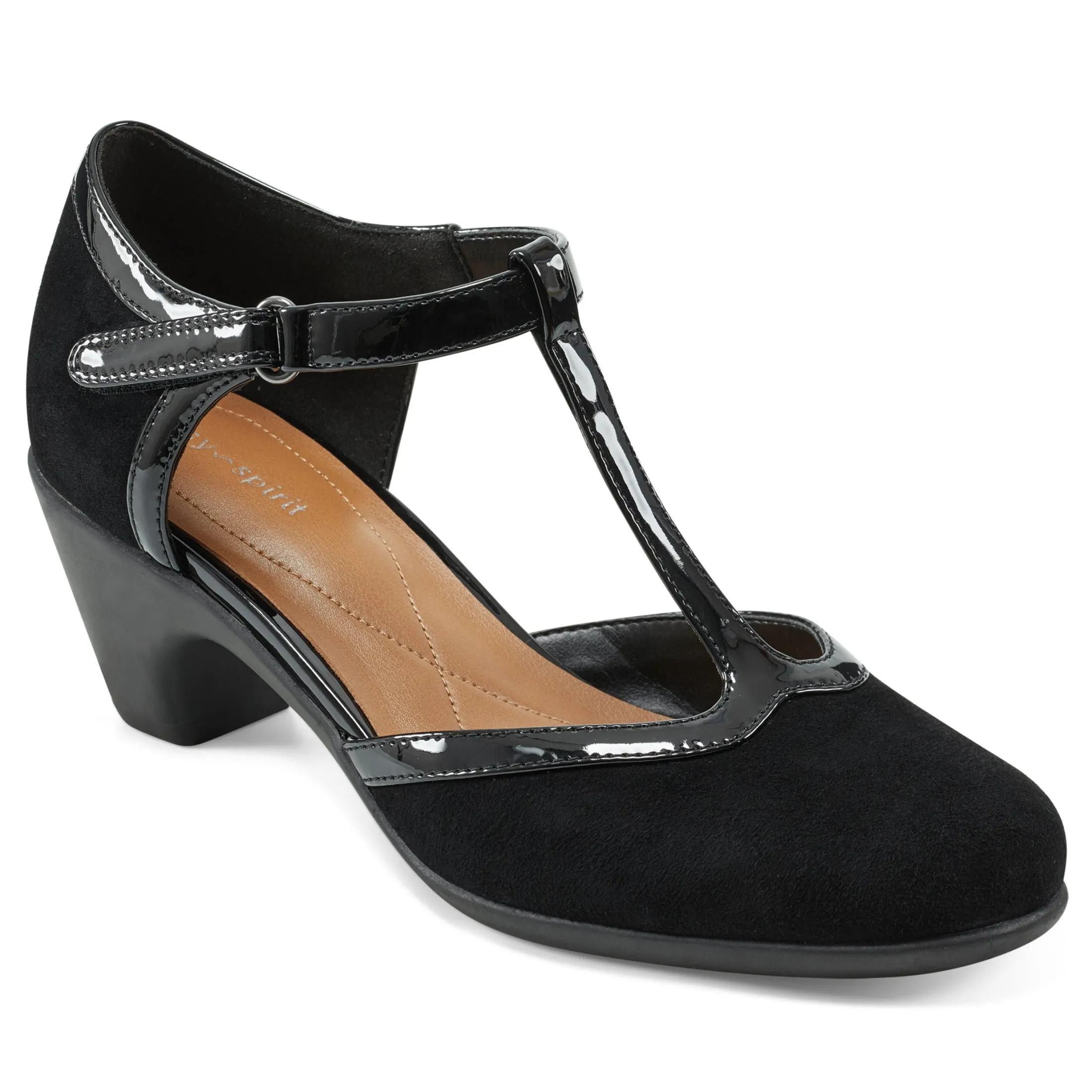 Easy Spirit Mid Heels*Cara T-Strap Heels