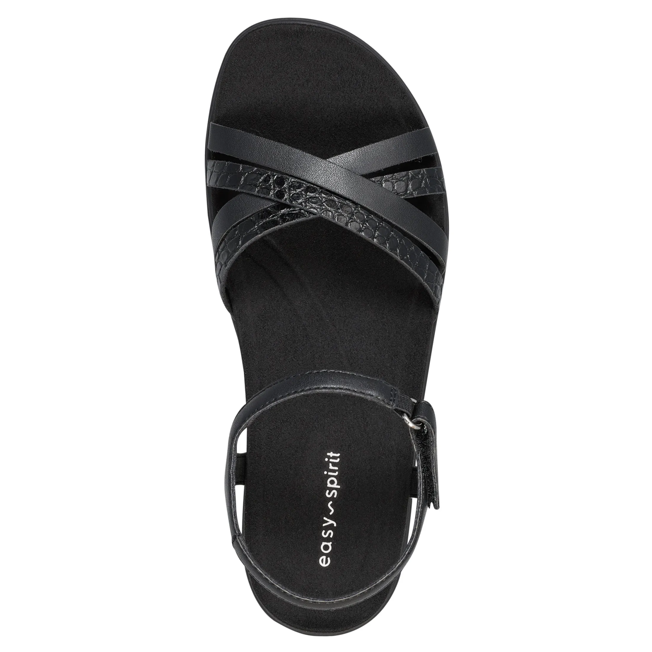 Easy Spirit Sandals*Dottle Flat Ankle Strap Sandals